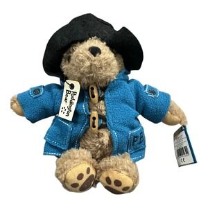 Paddington Bear 10" Plush Doll Rainbow Designs Blue Jacket Black Hat with Tags